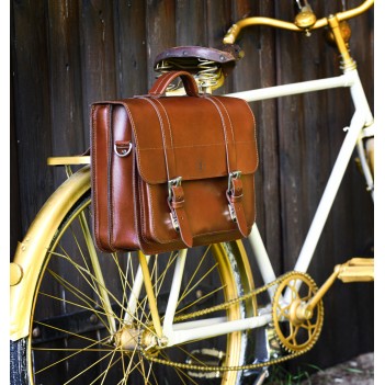 funktionale Fahrradtasche mit klassischem Design