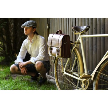 funktionale Fahrradtasche mit klassischem Design